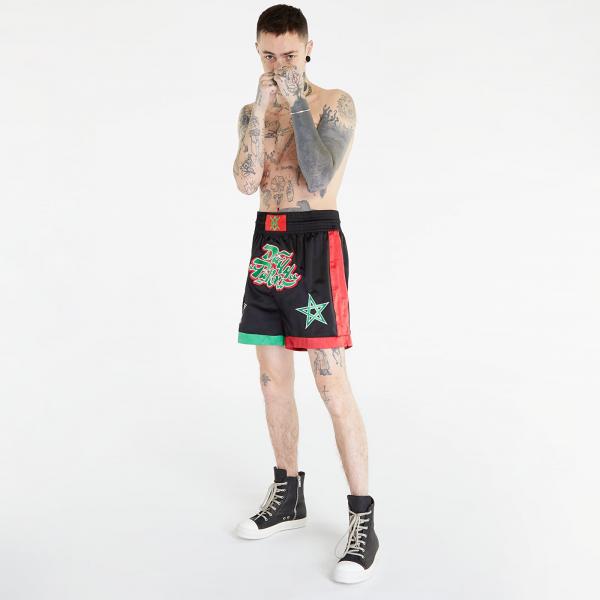 Daily Paper Paithon Shorts Black/ Samba Red