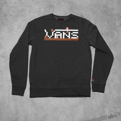 Vans Nintendo Mario Crew Sweat Charcoal Heather
