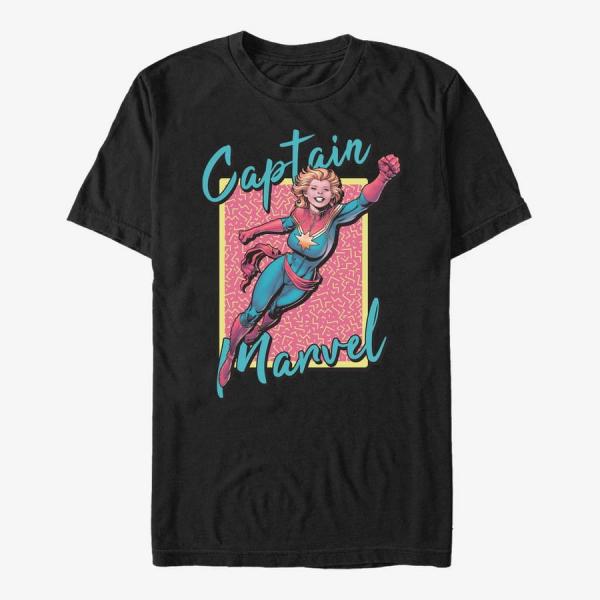 Queens Marvel Avengers Classic - 90s Captain Marvel Men's T-Shirt Black