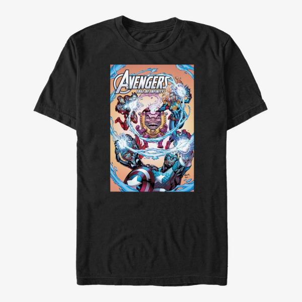 Tričko Merch Marvel Avengers Classic - Avengers Edge of Infinity Men's T-Shirt Black S