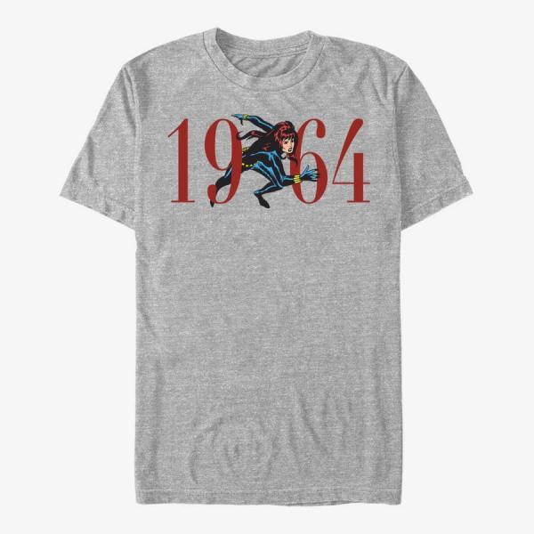 Queens Marvel Avengers Classic - Widow Sixty Four Men's T-Shirt Heather Grey