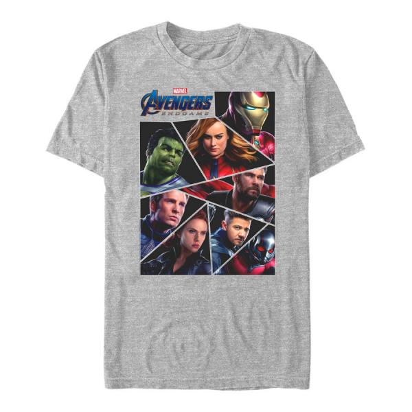 Tričko Merch Marvel Avengers: Endgame - Avengers Group Men's T-Shirt Heather Grey M
