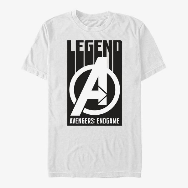 Tričko Merch Marvel Avengers: Endgame - Avengers Legends Men's T-Shirt White XXXL
