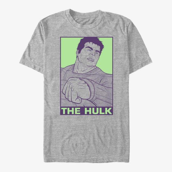 Queens Marvel Avengers: Endgame - Pop Hulk Men's T-Shirt Heather Grey