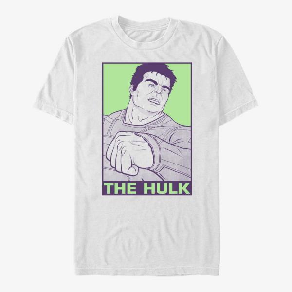 Queens Marvel Avengers: Endgame - Pop Hulk Men's T-Shirt White