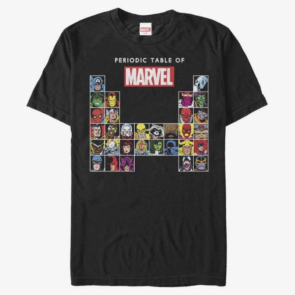 Queens Marvel Other - Periodic Marvel Men's T-Shirt Black