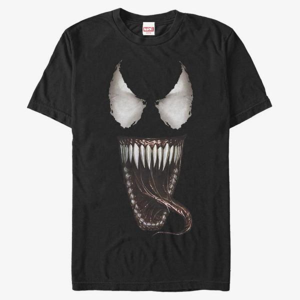Tričko Merch Marvel Other - Venom Mouth Open Men's T-Shirt Black XL