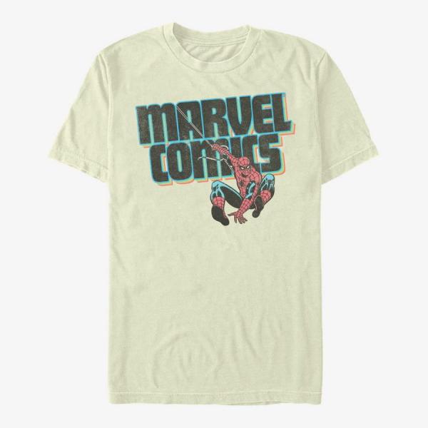 Tričko Merch Marvel Spider-Man Classic - MARVEL COMICS Men's T-Shirt Natural XXL