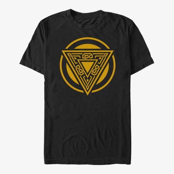 Tričko Merch Marvel Thor: Love and Thunder - Asgard Badge Men's T-Shirt Black L