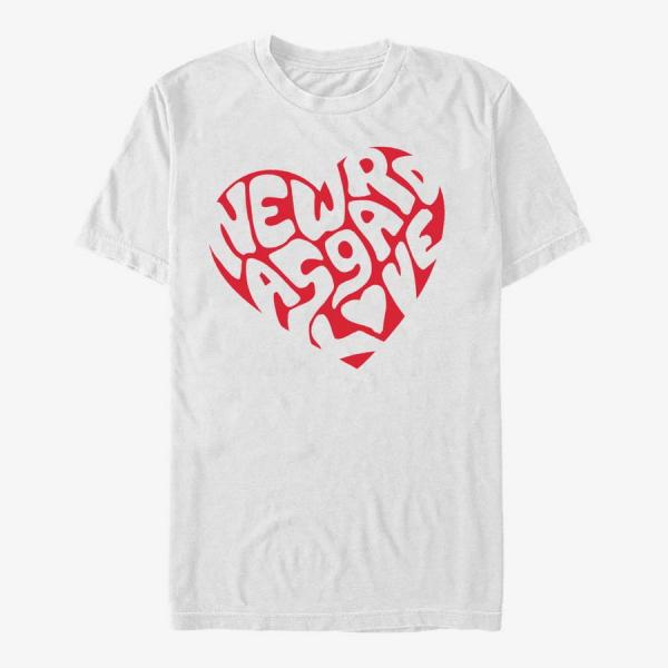 Tričko Merch Marvel Thor: Love and Thunder - Asgard Button Men's T-Shirt White L