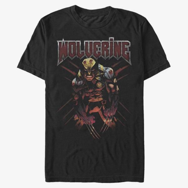 Tričko Merch Marvel X-Men - Sick Wolverine Men's T-Shirt Black XL