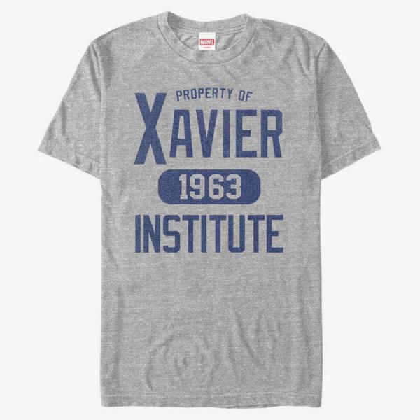 Tričko Merch Marvel X-Men - Varsity Shirt Men's T-Shirt Heather Grey S