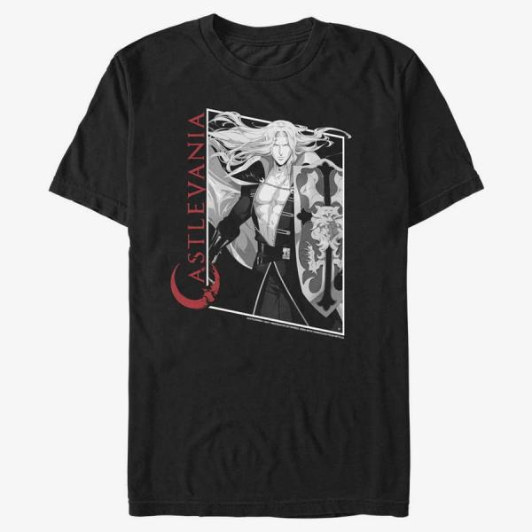 Tričko Merch Netflix Castlevania - Alucard Box Up Men's T-Shirt Black M