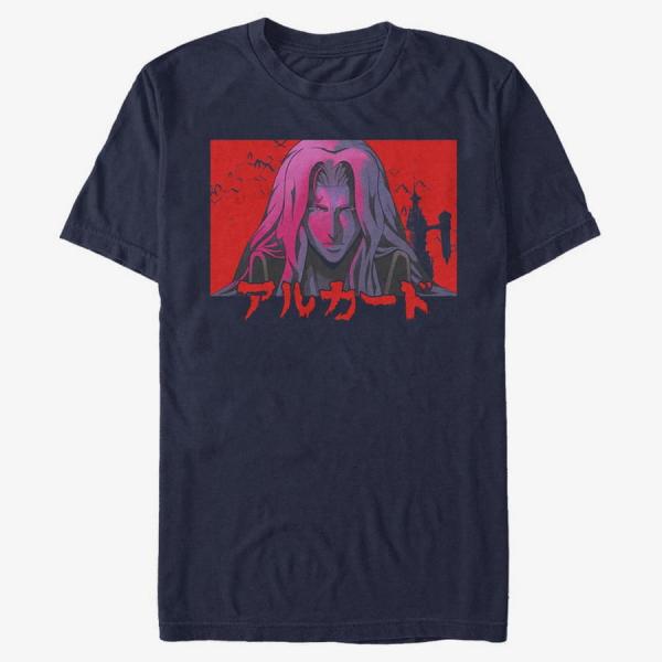 Queens Netflix Castlevania - Sunset Alucard Men's T-Shirt Navy Blue