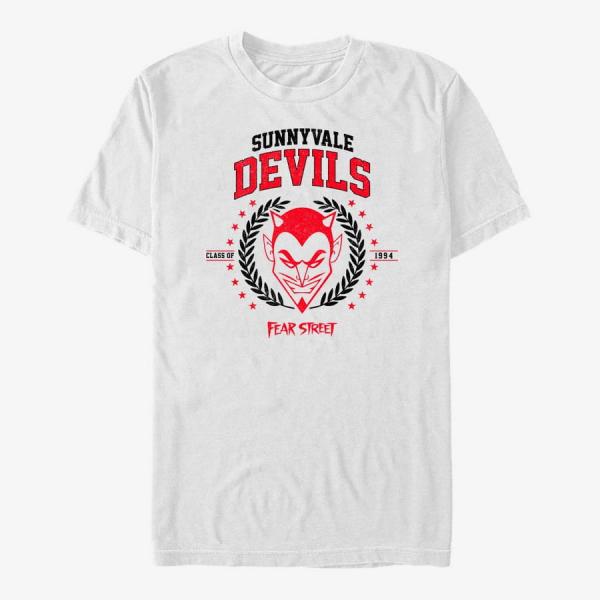 Tričko Merch Netflix Fear Street - Sunnyvale Devils Men's T-Shirt White M