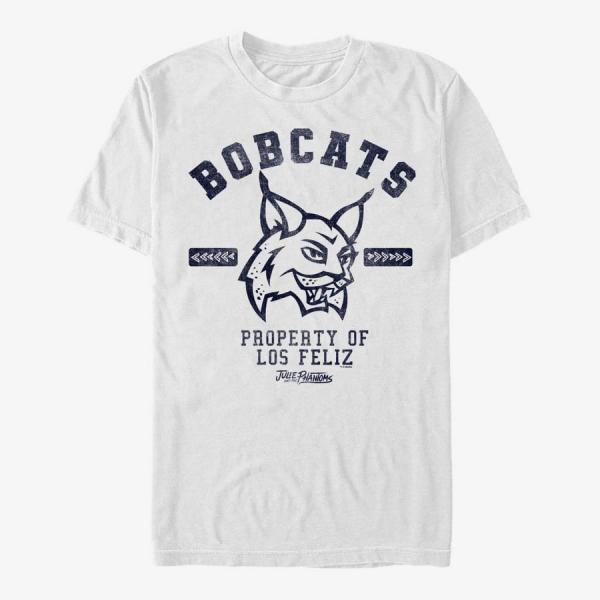 Tričko Merch Netflix Julie And The Phantoms - Collegiate Bobcats Men's T-Shirt White S