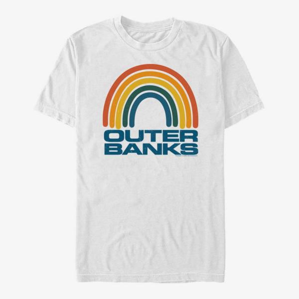 Queens Netflix Outer Banks - OBX Rainbow Men's T-Shirt White