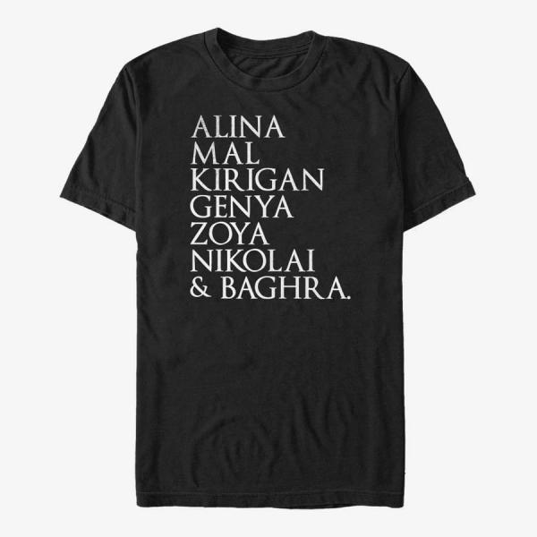 Tričko Merch Netflix Shadow and Bone - Shadow and Bone Character Stack Men's T-Shirt Black S