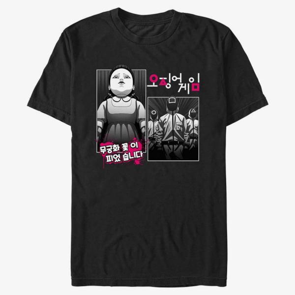Queens Netflix Squid Game - Doll Manga Men's T-Shirt Black
