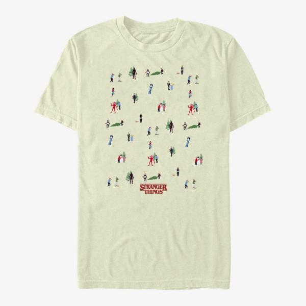 Queens Netflix Stranger Things - Stranger Things Tree Sweater Men's T-Shirt Natural
