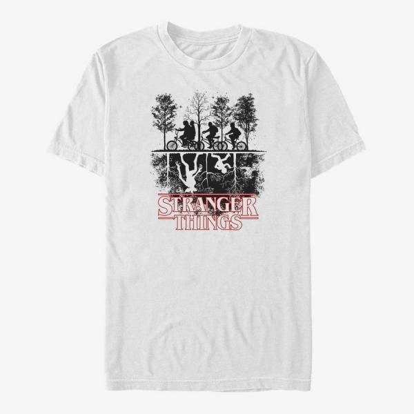 Queens Netflix Stranger Things - Upside down Men's T-Shirt White