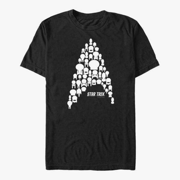 Tričko Merch Paramount Star Trek - The Fleet Men's T-Shirt Black S