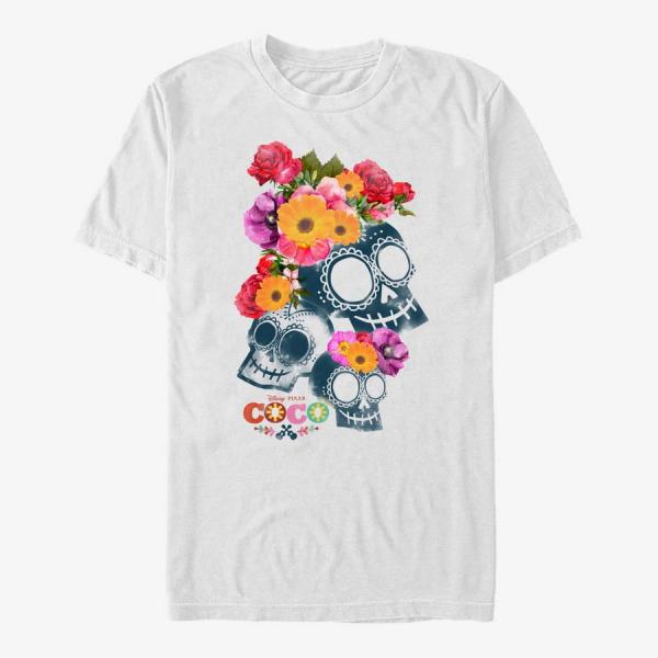 Tričko Merch Pixar Coco - Calaveras Men's T-Shirt White L