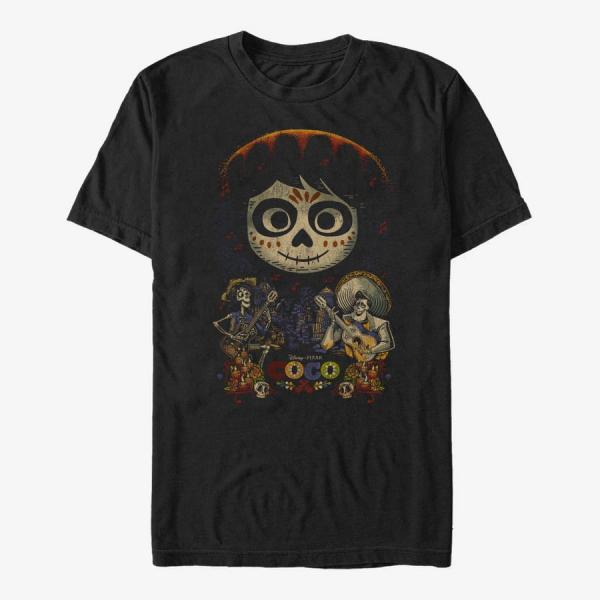 Tričko Merch Pixar Coco - Coco Poster Men's T-Shirt Black M
