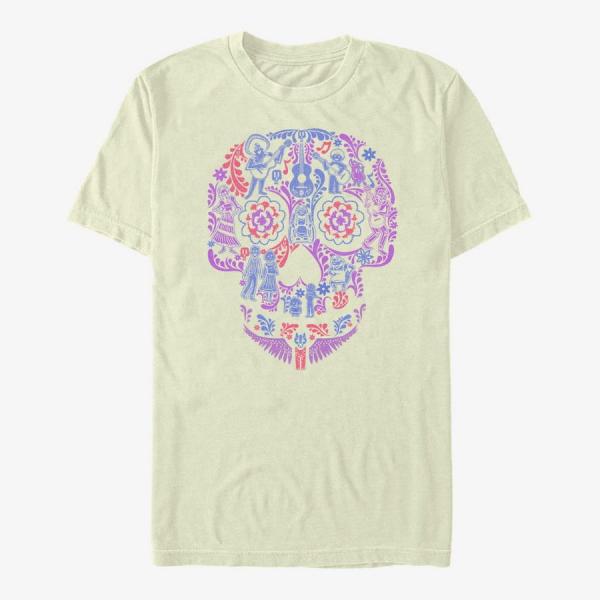 Tričko Merch Pixar Coco - Skull Men's T-Shirt Natural XXXL