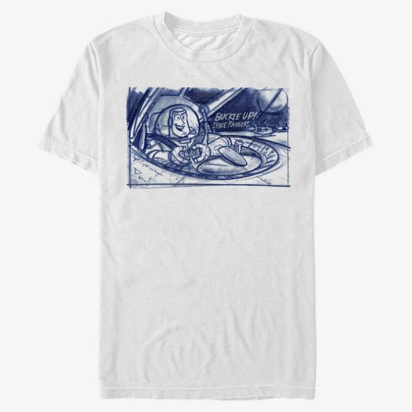 Tričko Merch Pixar Toy Story - Buckle Up Men's T-Shirt White S