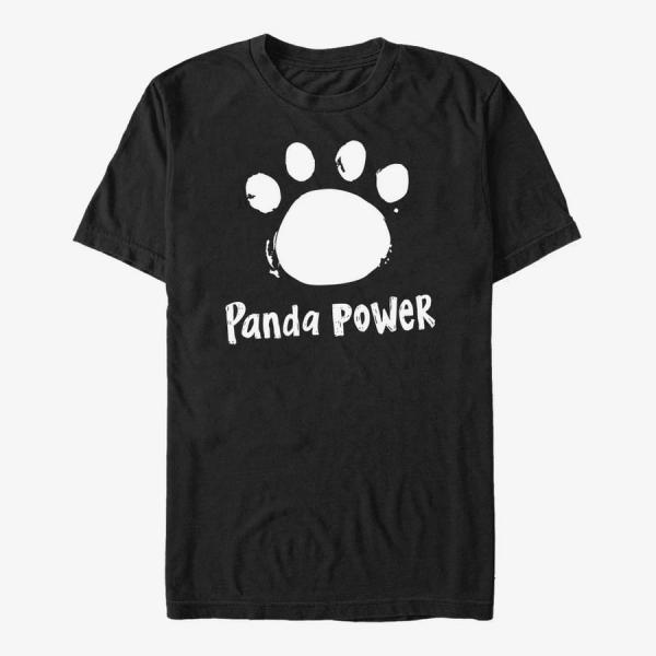 Tričko Merch Pixar Turning Red - Panda Power Men's T-Shirt Black XXL