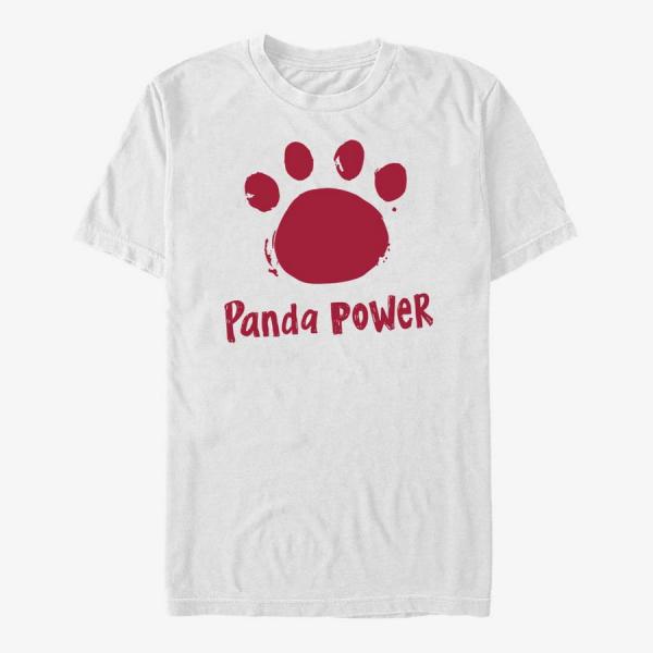 Tričko Merch Pixar Turning Red - Panda Power Men's T-Shirt White XXL
