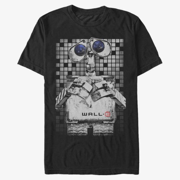 Queens Pixar Wall-E - Wall Eyes Men's T-Shirt Black