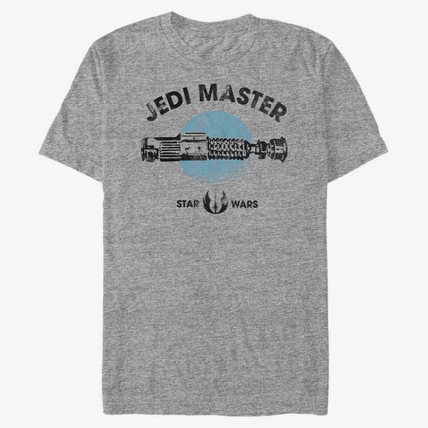 Tričko Merch Star Wars - Jedi Master Alt Men's T-Shirt Heather Grey XXXL