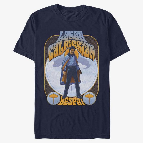 Tričko Merch Star Wars - Lando Gig Men's T-Shirt Navy Blue S