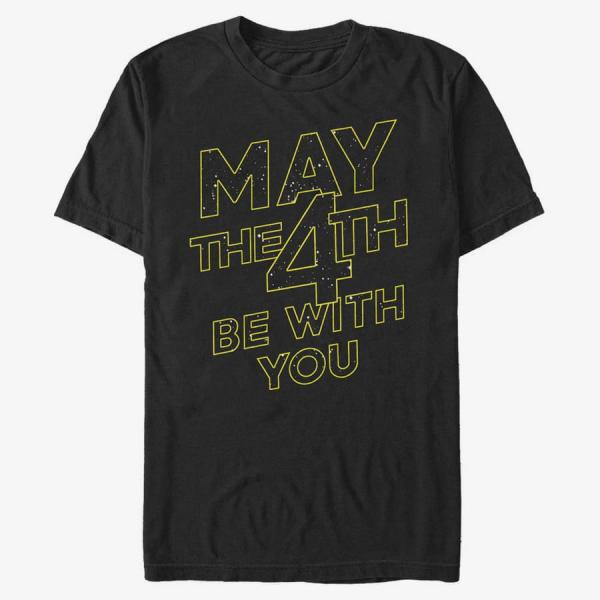 Tričko Merch Star Wars - May The 4th Be With You Men's T-Shirt Black M