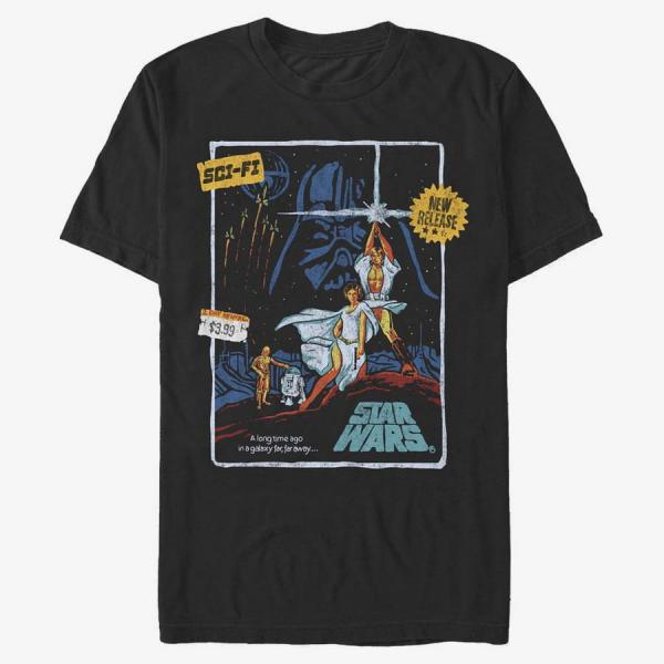 Tričko Merch Star Wars - VINT VHS Men's T-Shirt Black XXL