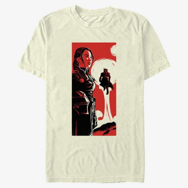 Queens Star Wars Book of Boba Fett - Fennec Boba Poster Men's T-Shirt Natural