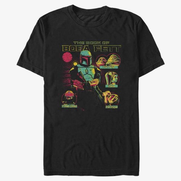 Tričko Merch Star Wars Book of Boba Fett - Takeover Men's T-Shirt Black S