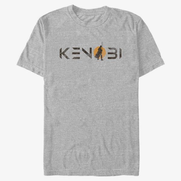 Queens Star Wars Obi-Wan - Kenobi Single Sun Logo Men's T-Shirt Heather Grey