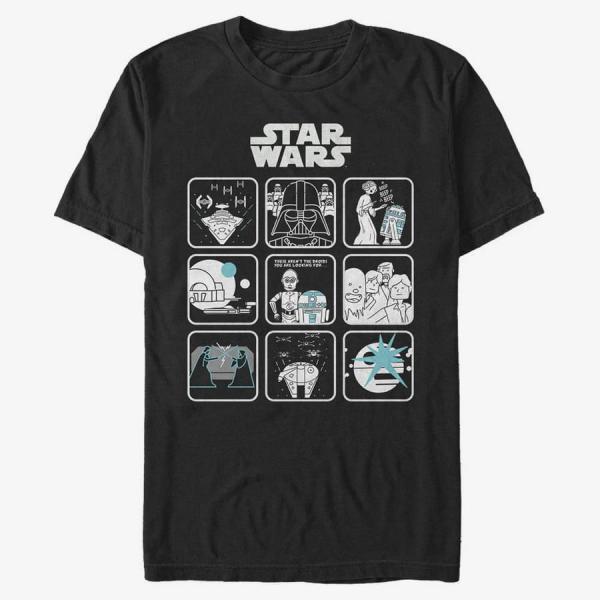 Queens Star Wars: A New Hope - Episode Four Story Men's T-Shirt Black