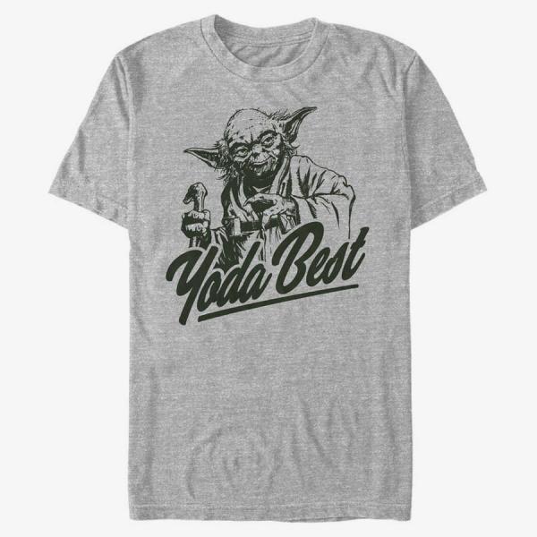 Tričko Merch Star Wars: Classic - Best Yoda Men's T-Shirt Heather Grey S