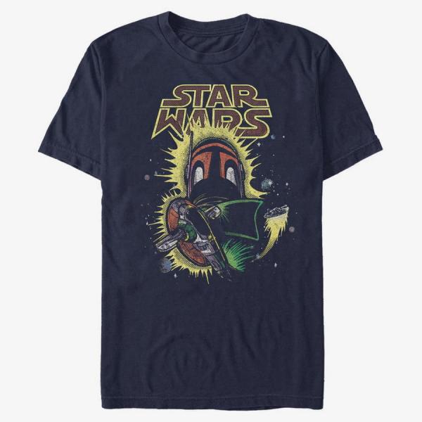 Tričko Merch Star Wars: Classic - Evasion Men's T-Shirt Navy Blue S