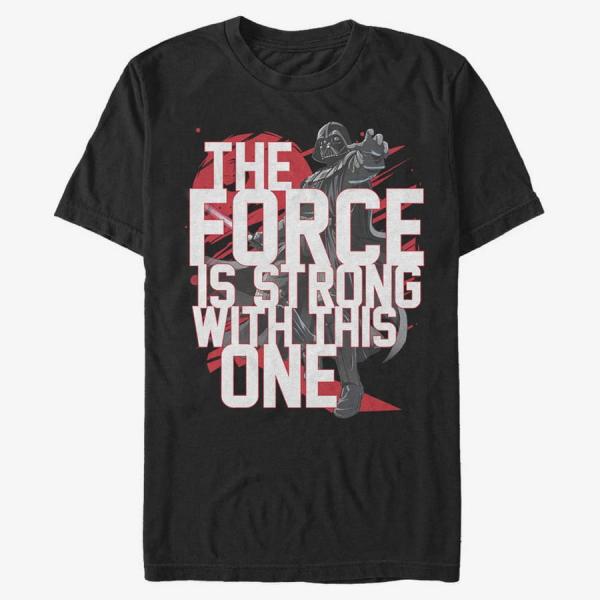 Tričko Merch Star Wars: Classic - Force Stack Vader Men's T-Shirt Black L
