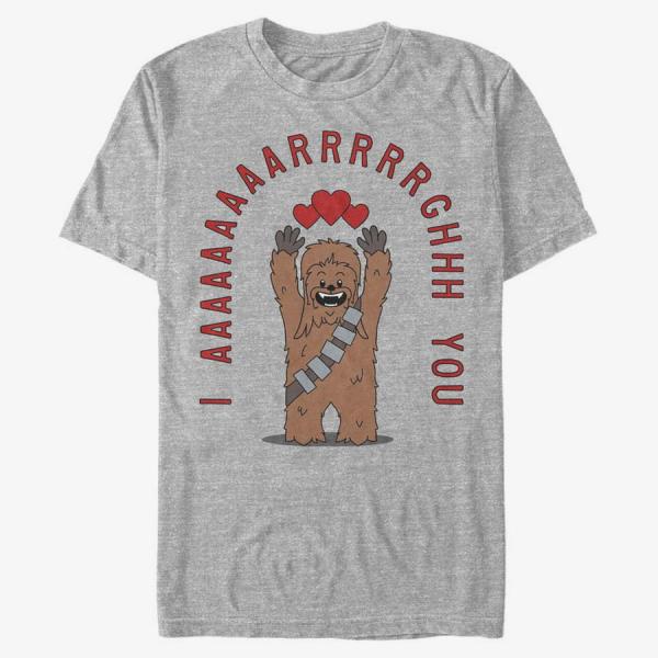 Tričko Merch Star Wars: Classic - Chewie Arrgghs You Men's T-Shirt Heather Grey S