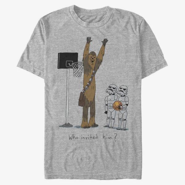 Queens Star Wars: Classic - Chewie Basketball Men's T-Shirt Heather Grey