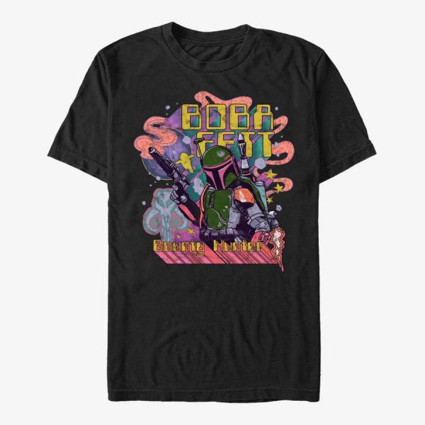 Tričko Merch Star Wars: Classic - Psychedelic Boba Men's T-Shirt Black XXL