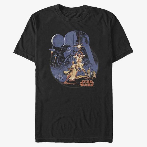 Tričko Merch Star Wars: Classic - Stellar Vintage Men's T-Shirt Black XL