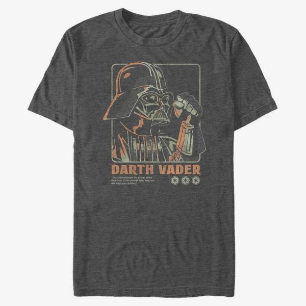 Queens Star Wars: Classic - Vader Choke Men's T-Shirt Dark Heather Grey