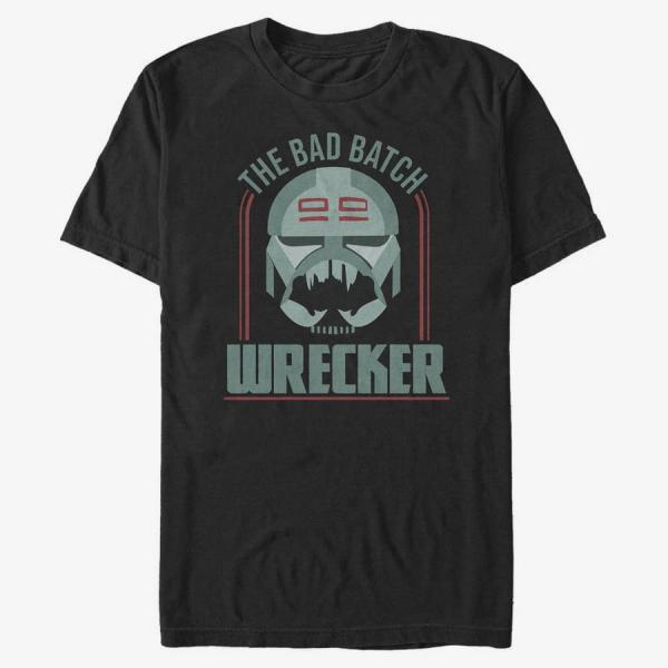 Tričko Merch Star Wars: Clone Wars - Bad Batch Badge Men's T-Shirt Black L